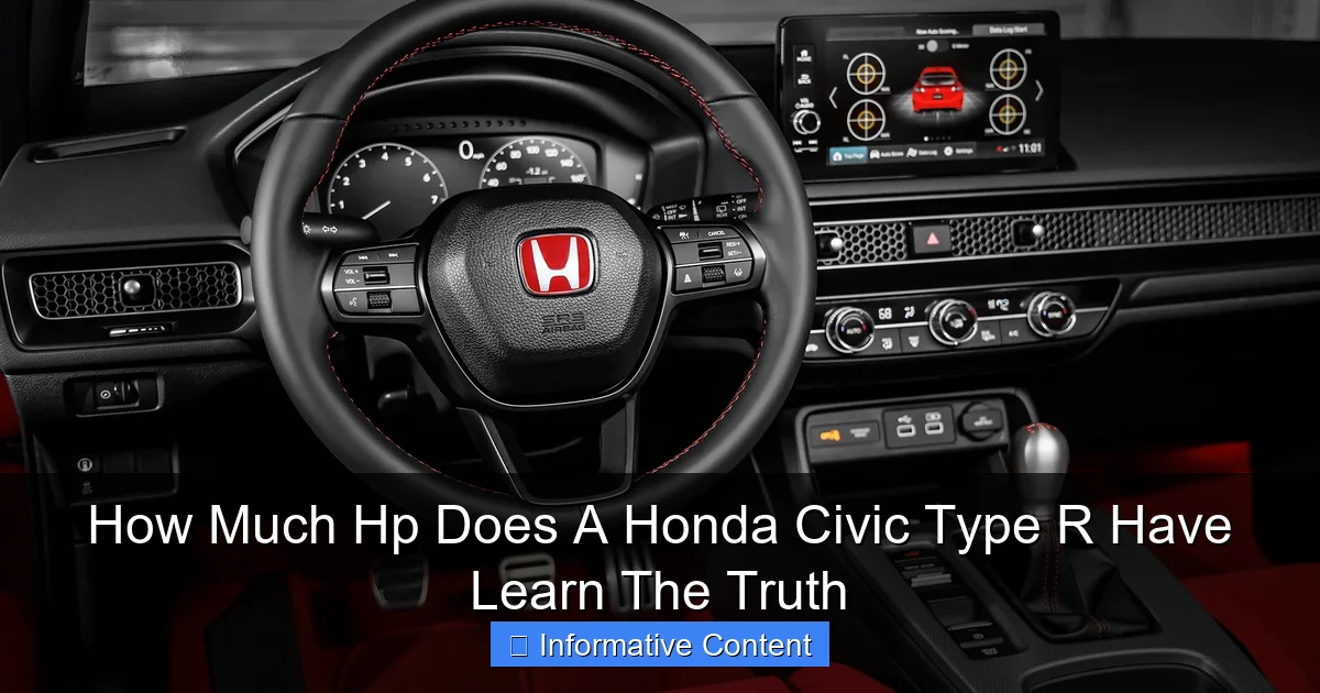 How Much Hp Does A Honda Civic Type R Have Learn The Truth