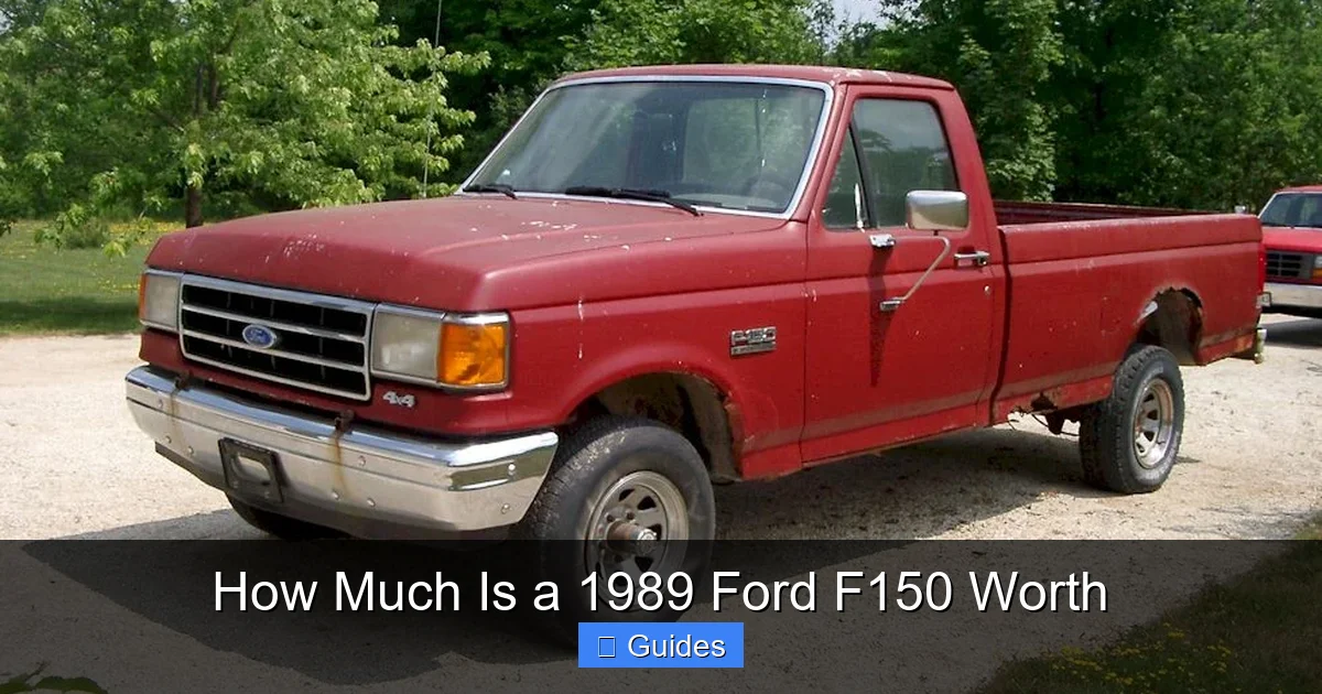 How Much Is a 1989 Ford F150 Worth