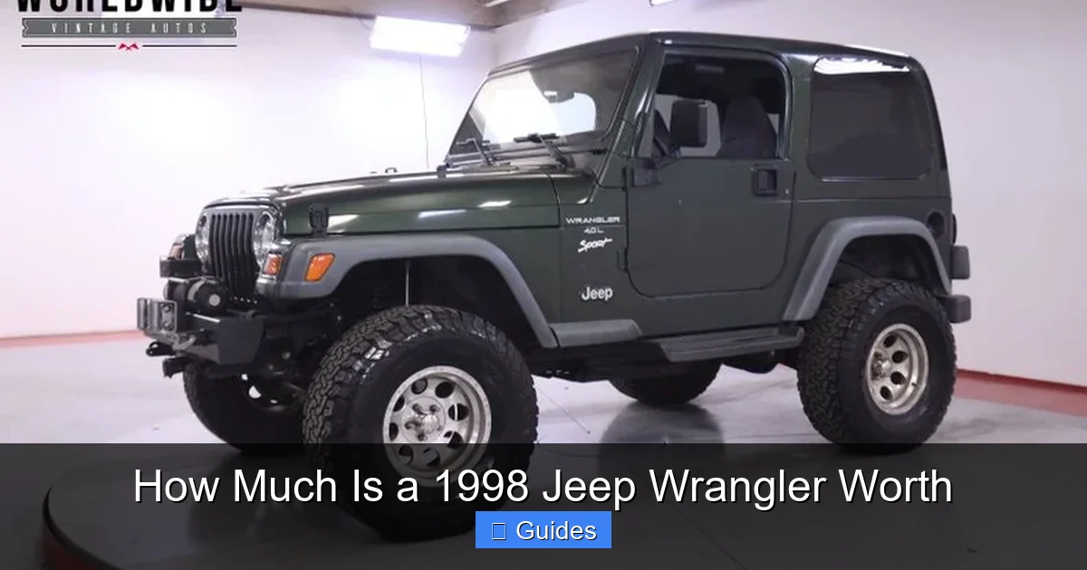 How Much Is a 1998 Jeep Wrangler Worth