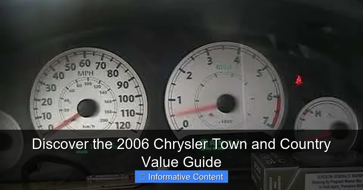 Discover the 2006 Chrysler Town and Country Value Guide