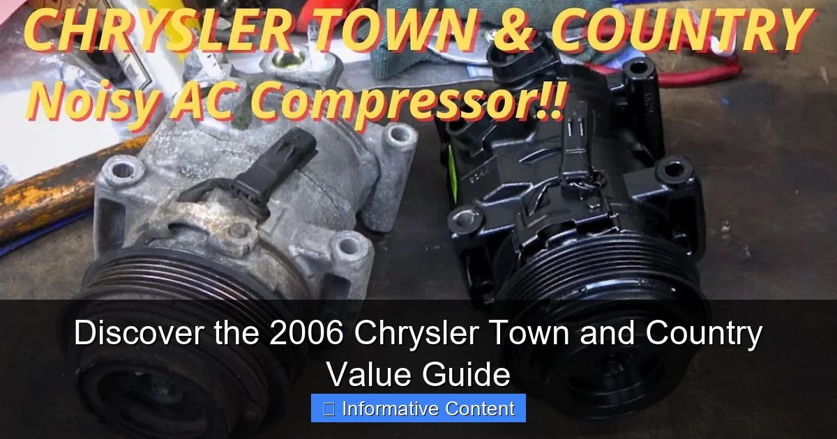 Discover the 2006 Chrysler Town and Country Value Guide