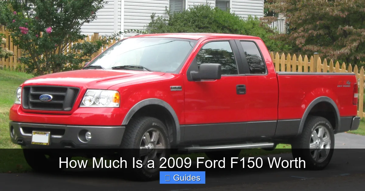 How Much Is a 2009 Ford F150 Worth