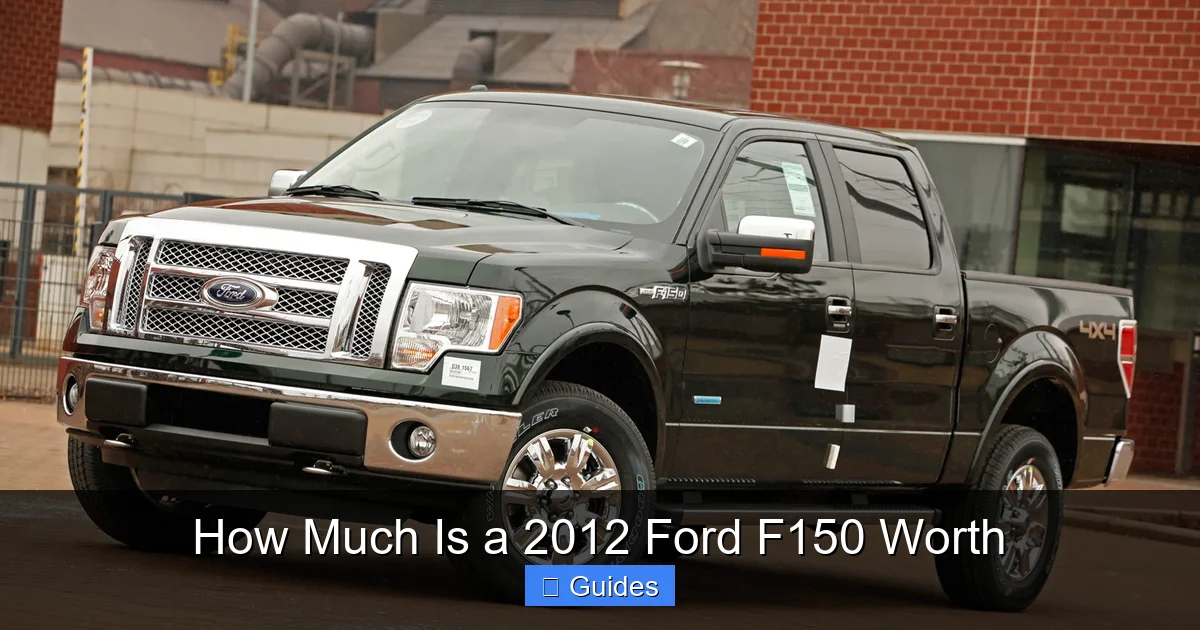 How Much Is a 2012 Ford F150 Worth