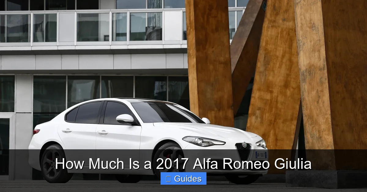 How Much Is a 2017 Alfa Romeo Giulia
