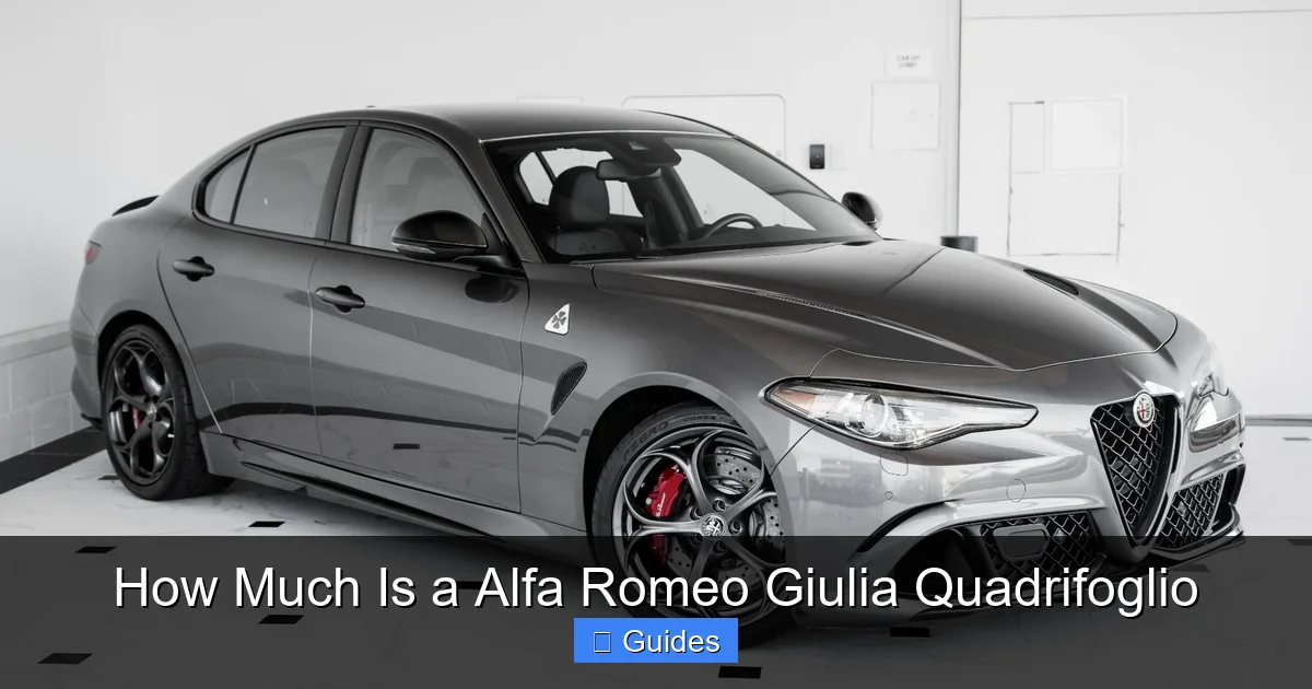 How Much Is a Alfa Romeo Giulia Quadrifoglio