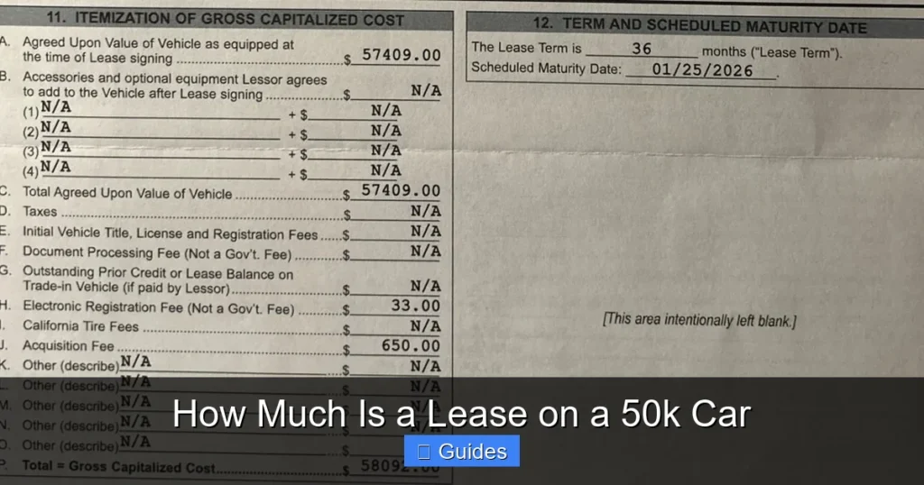 How Much Is a Lease on a 50k Car