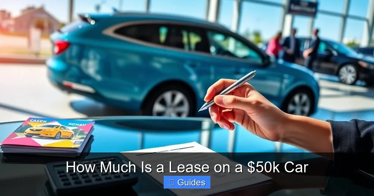 How Much Is a Lease on a $50k Car