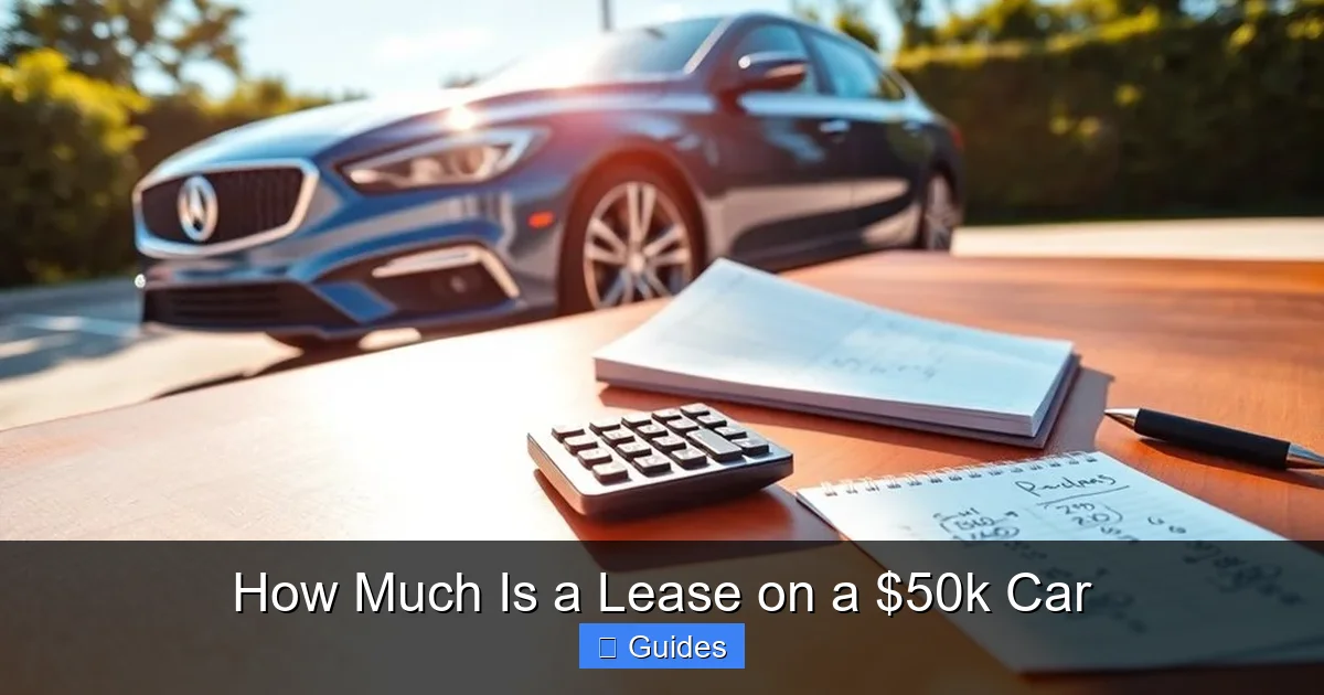 How Much Is a Lease on a $50k Car