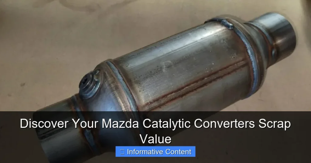 Discover Your Mazda Catalytic Converters Scrap Value