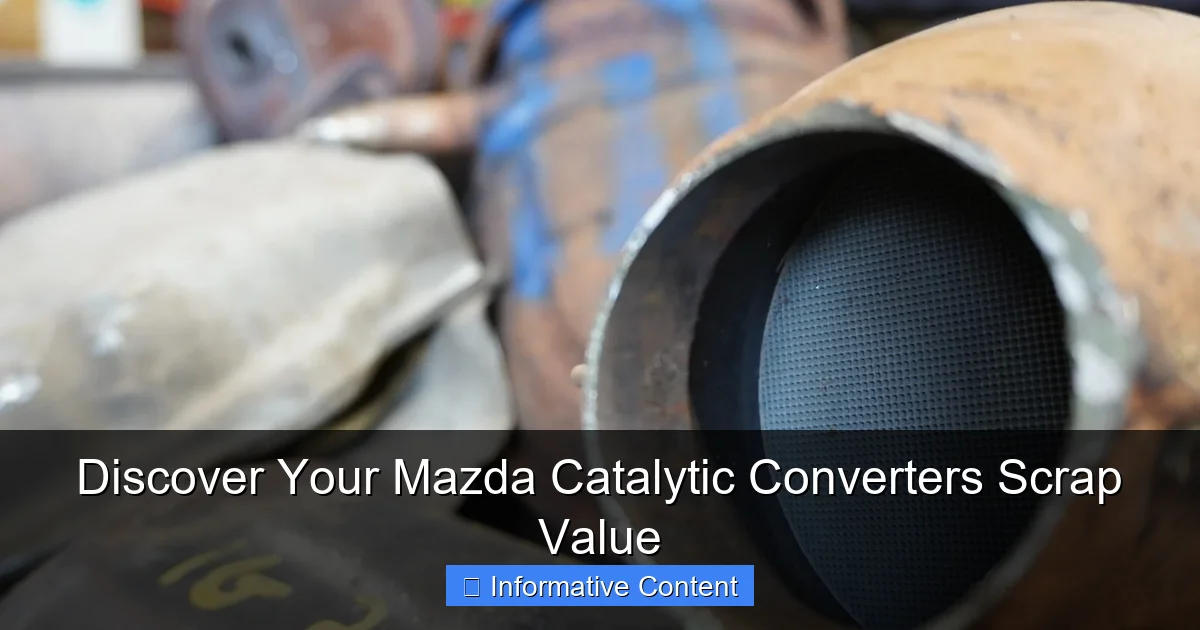 Discover Your Mazda Catalytic Converters Scrap Value