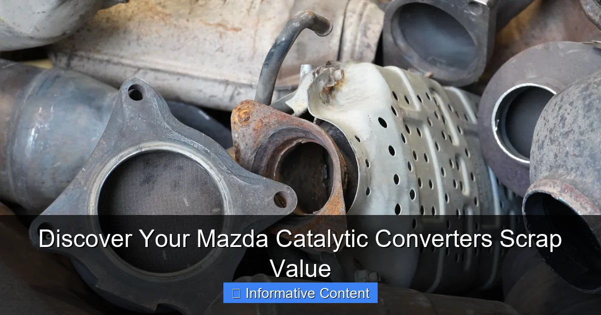 Discover Your Mazda Catalytic Converters Scrap Value