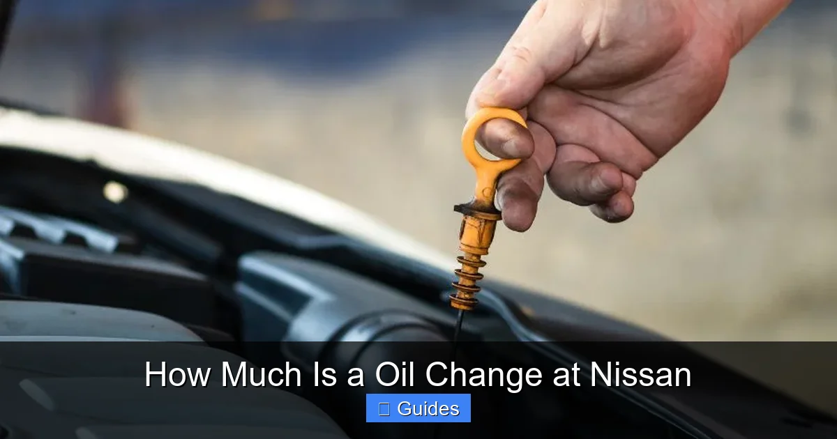 How Much Is a Oil Change at Nissan