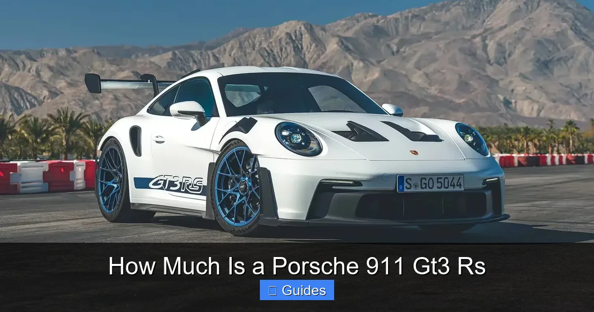 How Much Is a Porsche 911 Gt3 Rs