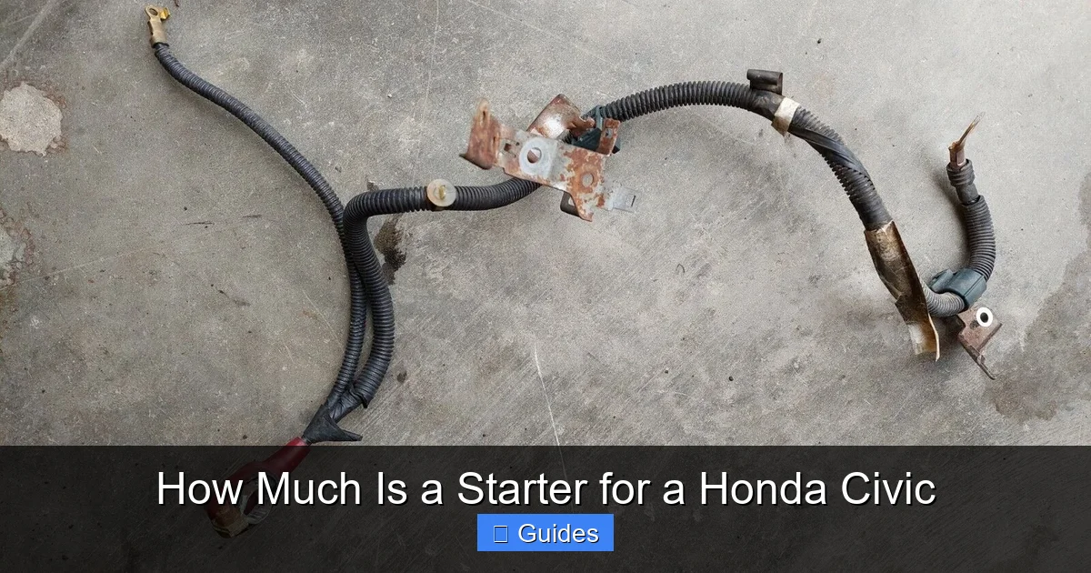 How Much Is a Starter for a Honda Civic