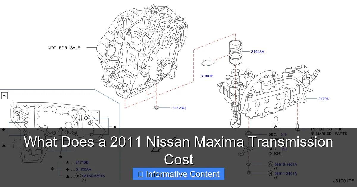 What Does a 2011 Nissan Maxima Transmission Cost