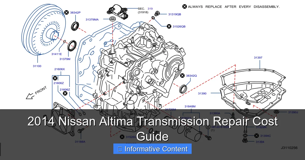 2014 Nissan Altima Transmission Repair Cost Guide