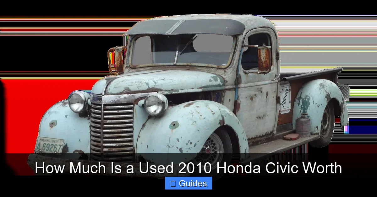 How Much Is a Used 2010 Honda Civic Worth