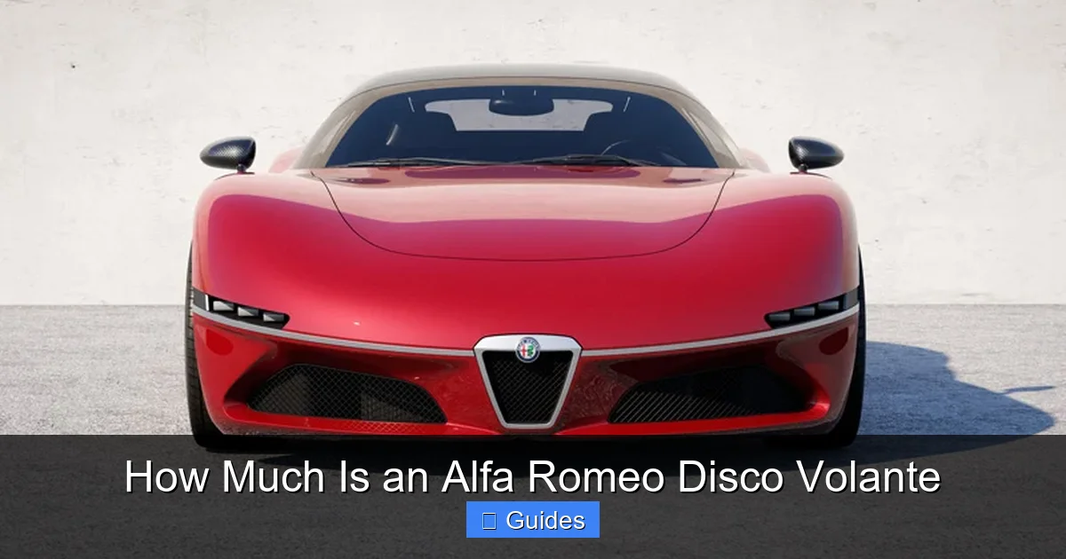 How Much Is an Alfa Romeo Disco Volante