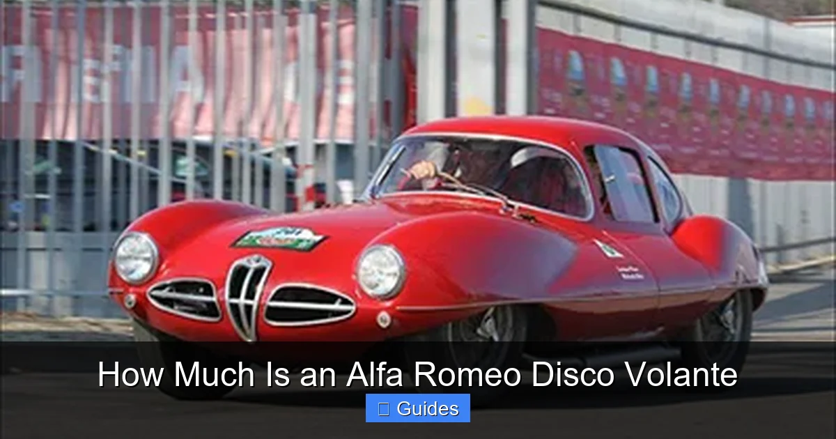 How Much Is an Alfa Romeo Disco Volante