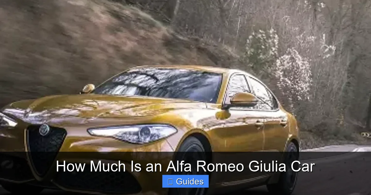 How Much Is an Alfa Romeo Giulia Car