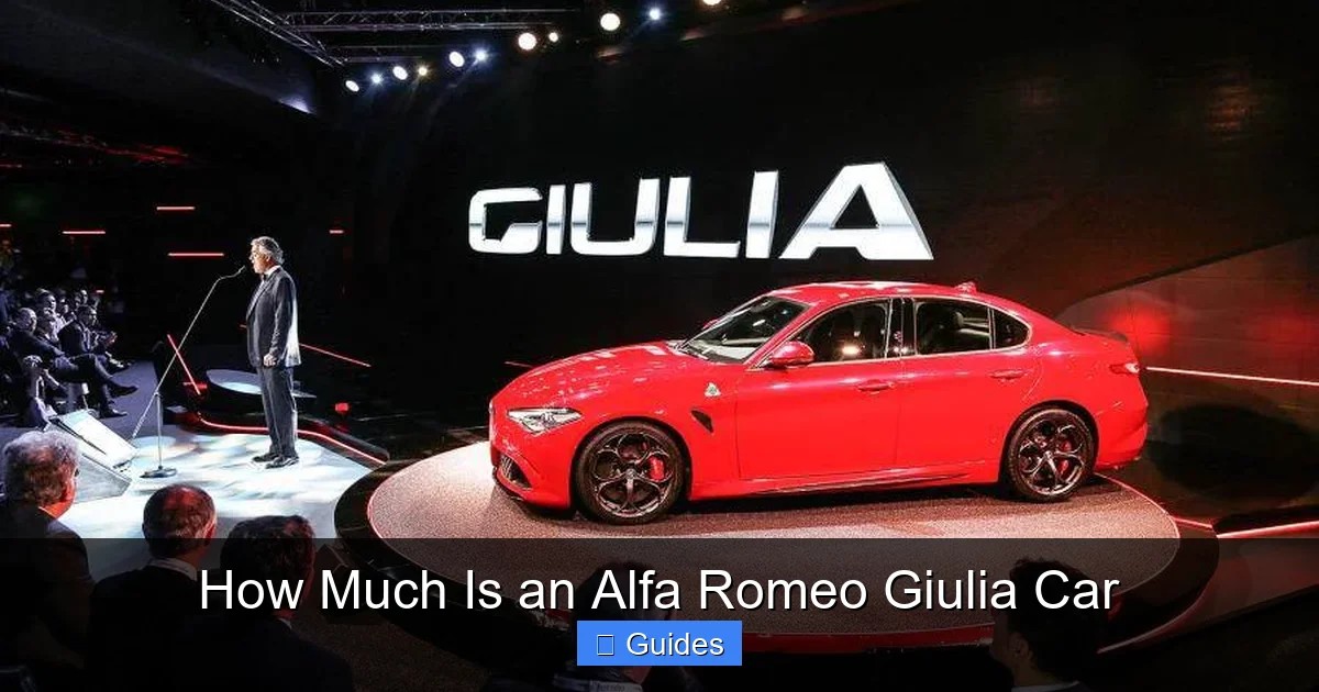 How Much Is an Alfa Romeo Giulia Car