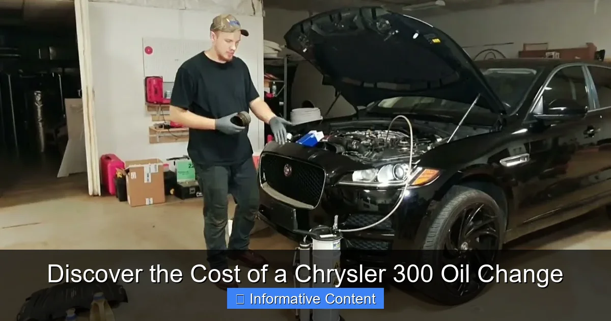 Discover the Cost of a Chrysler 300 Oil Change