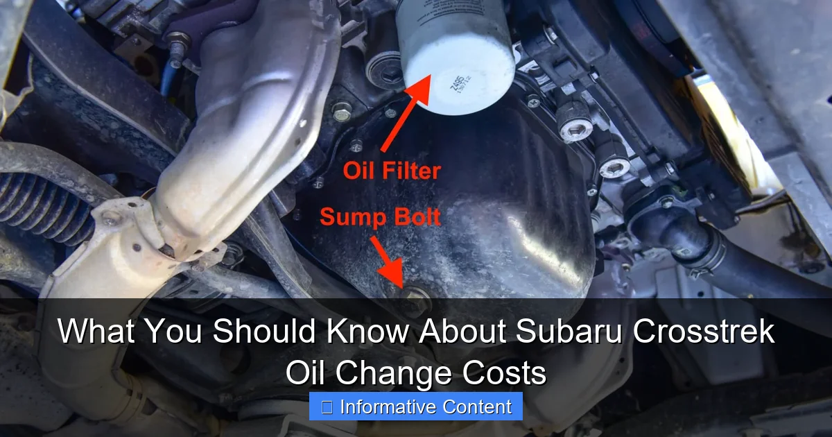 What You Should Know About Subaru Crosstrek Oil Change Costs