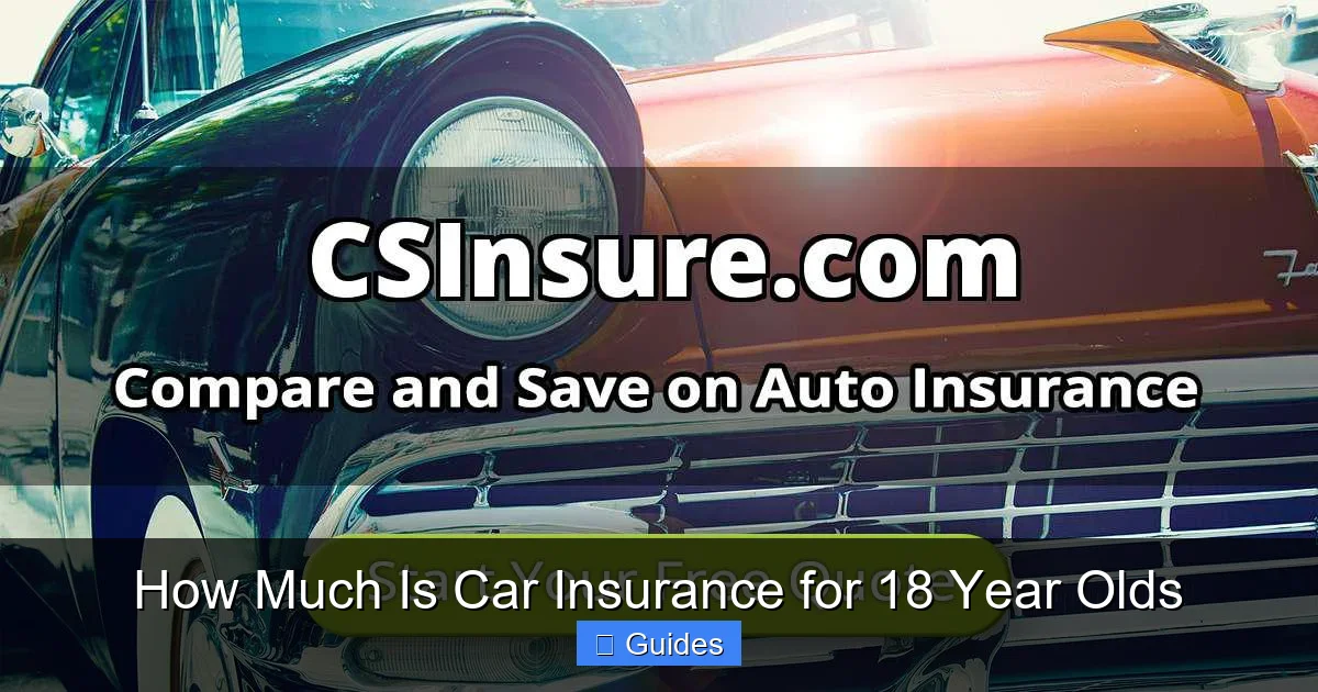 How Much Is Car Insurance for 18 Year Olds