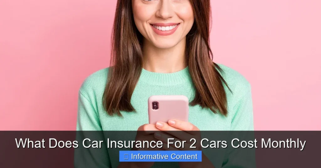 What Does Car Insurance For 2 Cars Cost Monthly