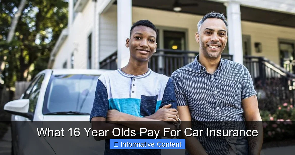 What 16 Year Olds Pay For Car Insurance