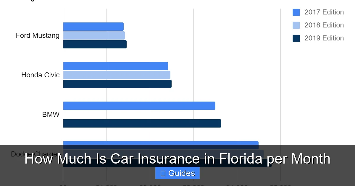 How Much Is Car Insurance in Florida per Month