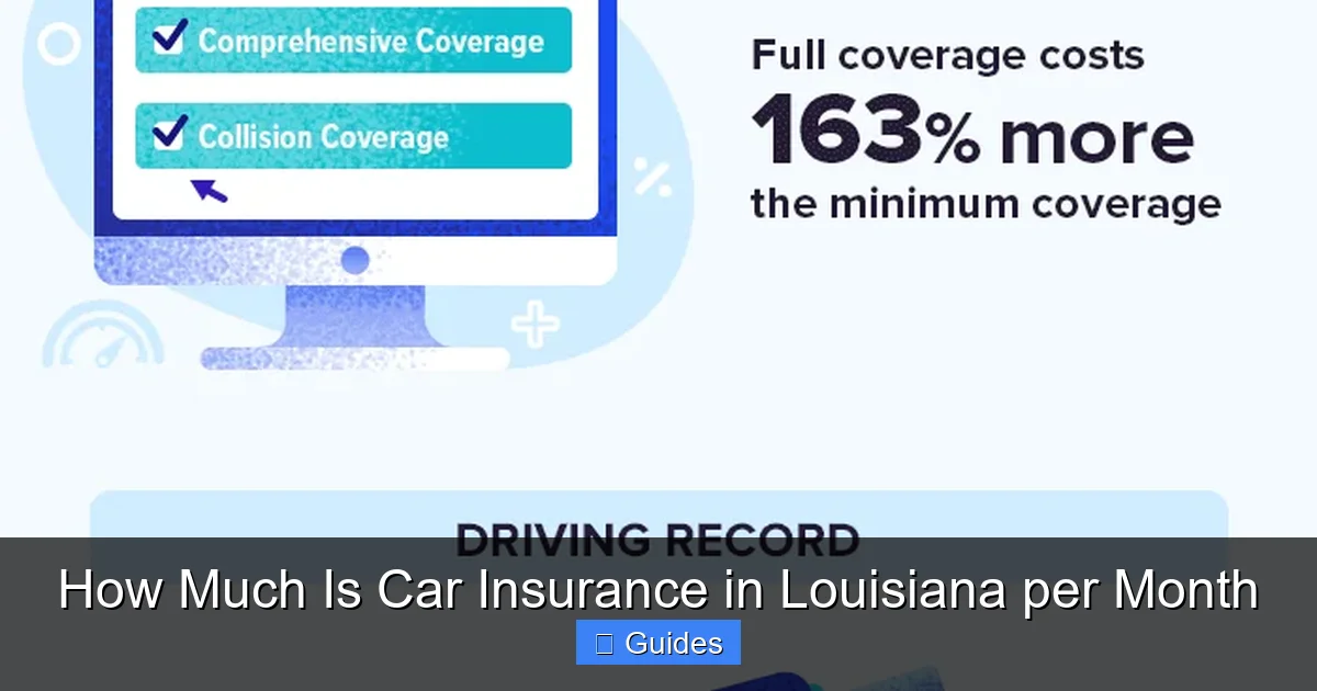 How Much Is Car Insurance in Louisiana per Month