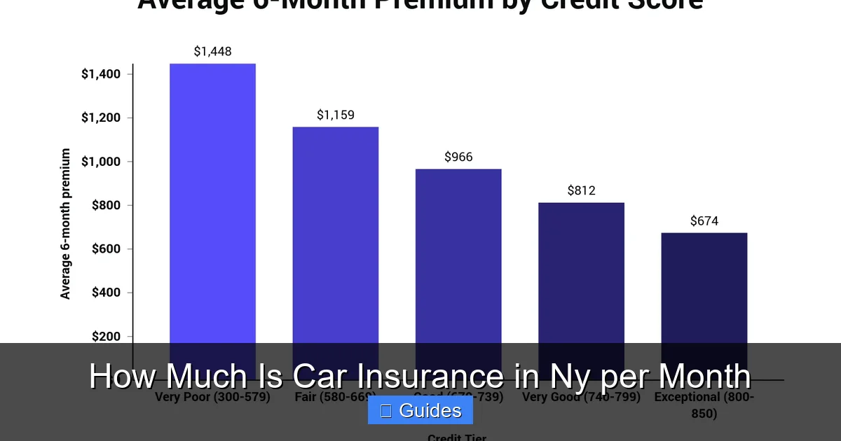 How Much Is Car Insurance in Ny per Month