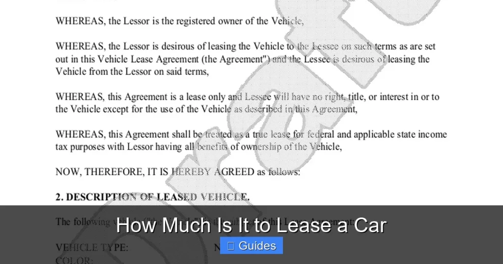 How Much Is It to Lease a Car