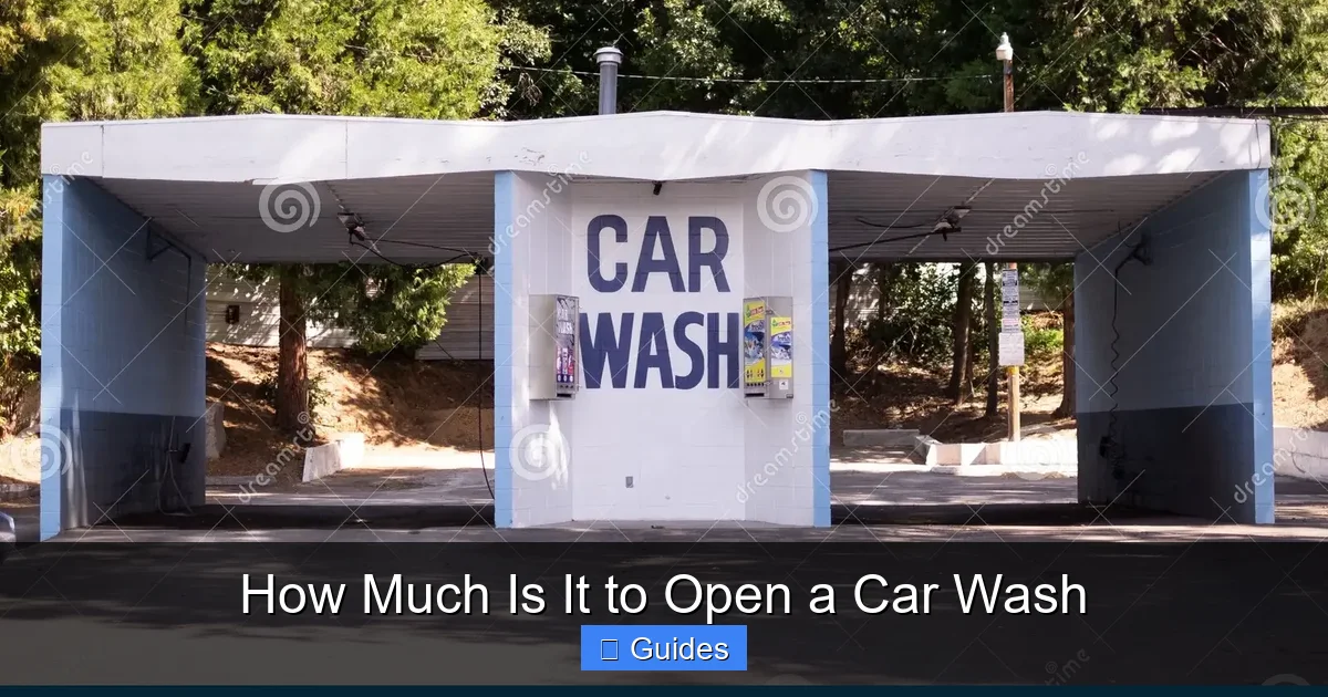 How Much Is It to Open a Car Wash
