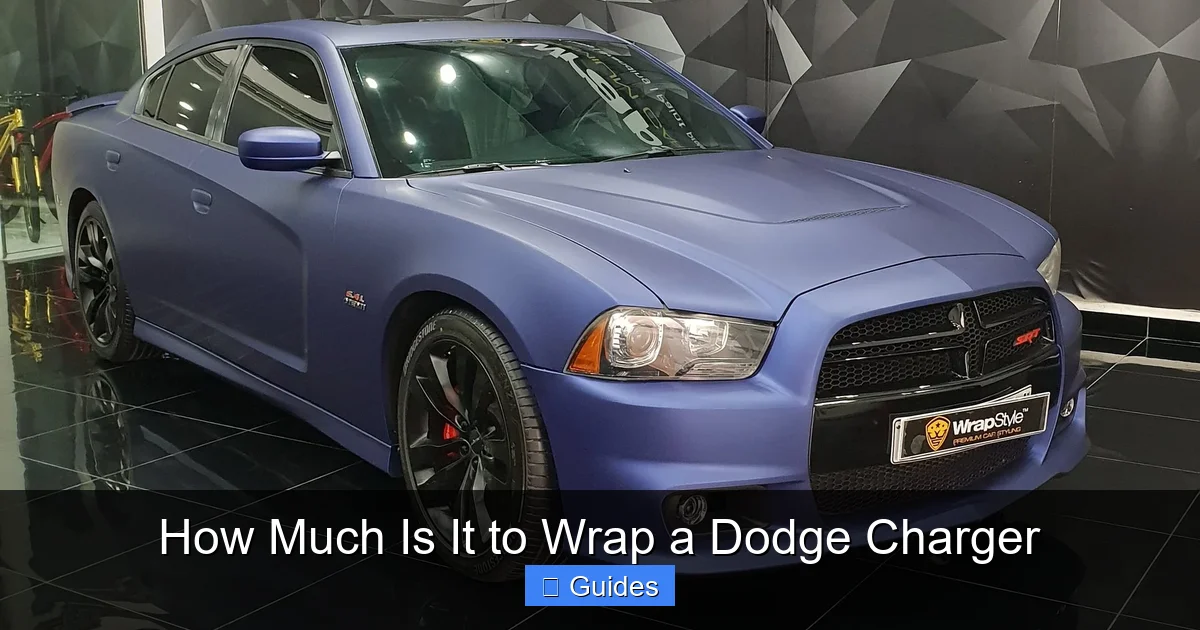 How Much Is It to Wrap a Dodge Charger