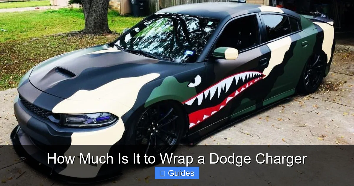 How Much Is It to Wrap a Dodge Charger