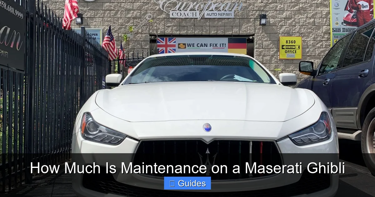 How Much Is Maintenance on a Maserati Ghibli