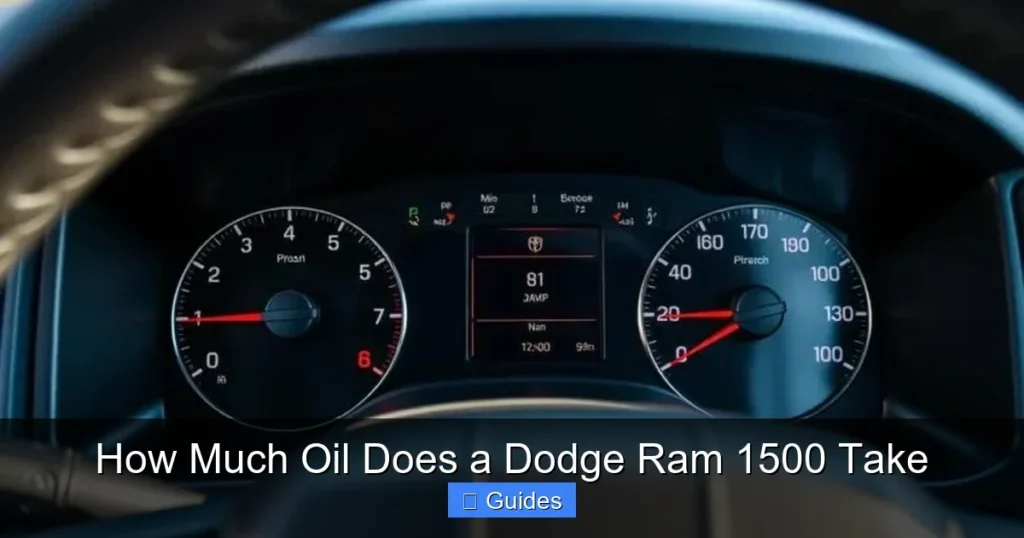 How Much Oil Does a Dodge Ram 1500 Take