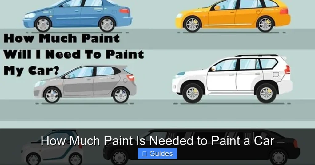 How Much Paint Is Needed to Paint a Car