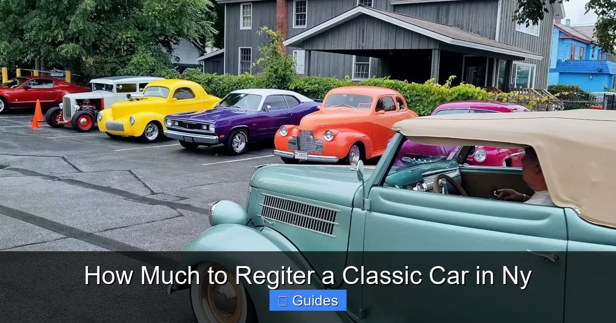 How Much to Regiter a Classic Car in Ny