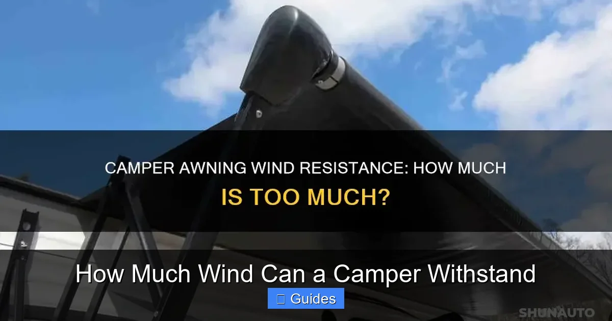 How Much Wind Can a Camper Withstand