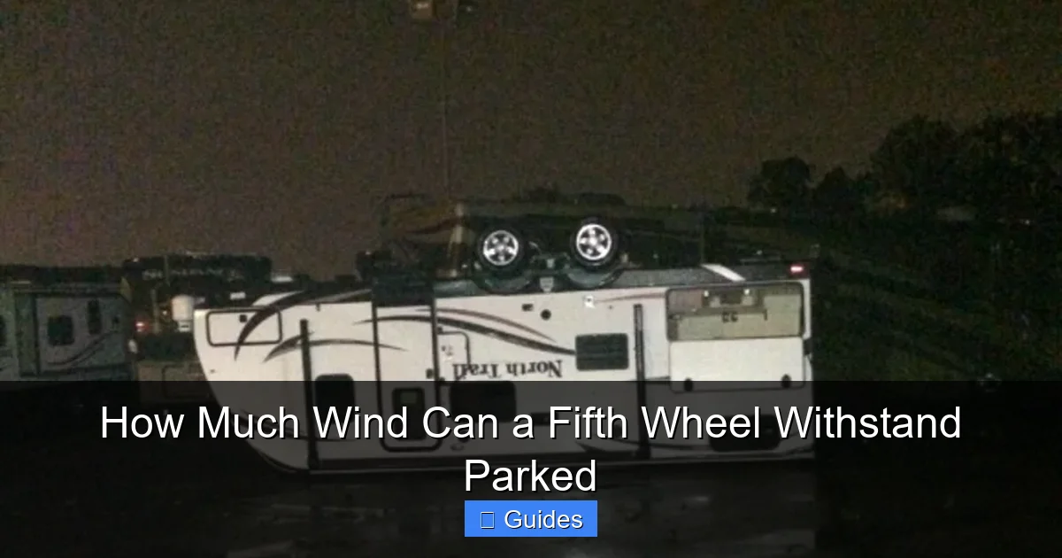 How Much Wind Can a Fifth Wheel Withstand Parked