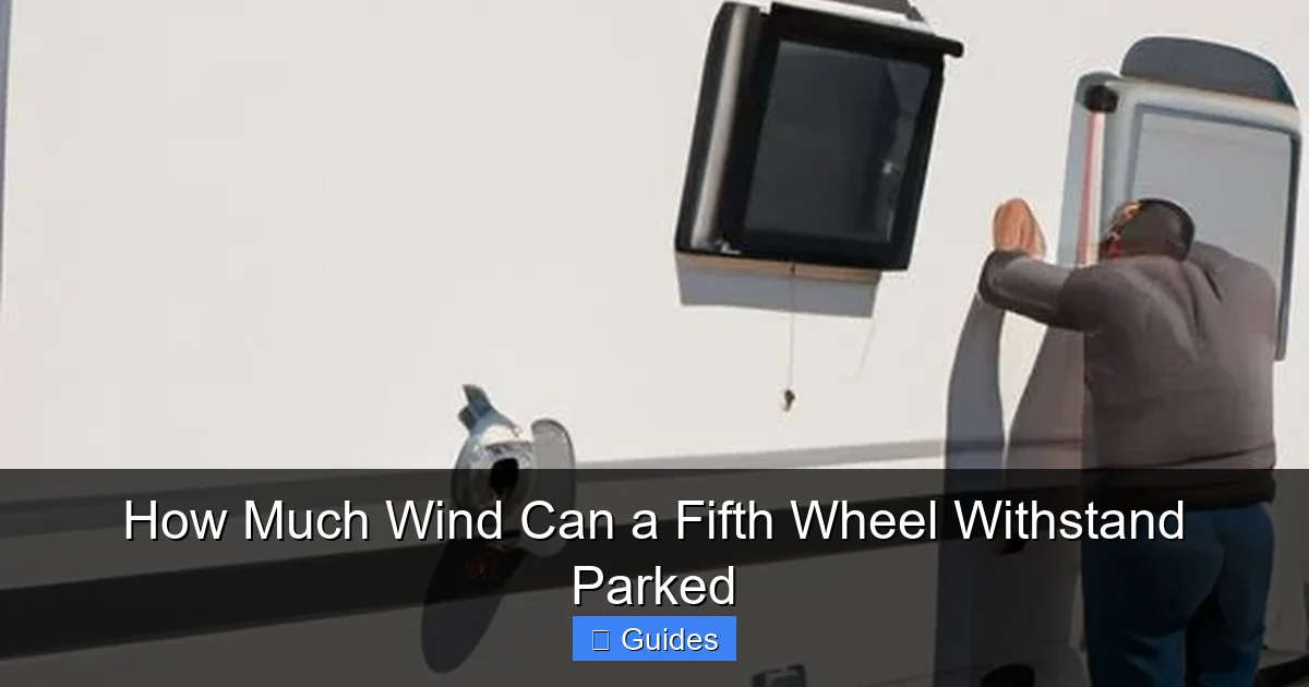 How Much Wind Can a Fifth Wheel Withstand Parked