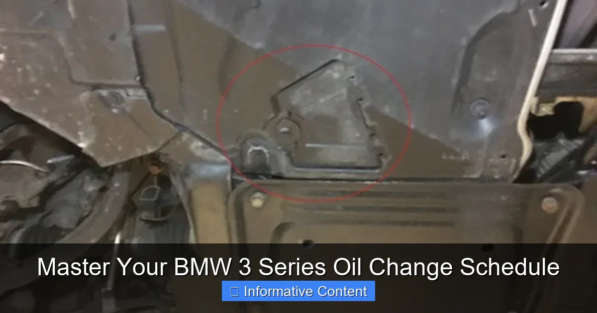 Master Your BMW 3 Series Oil Change Schedule