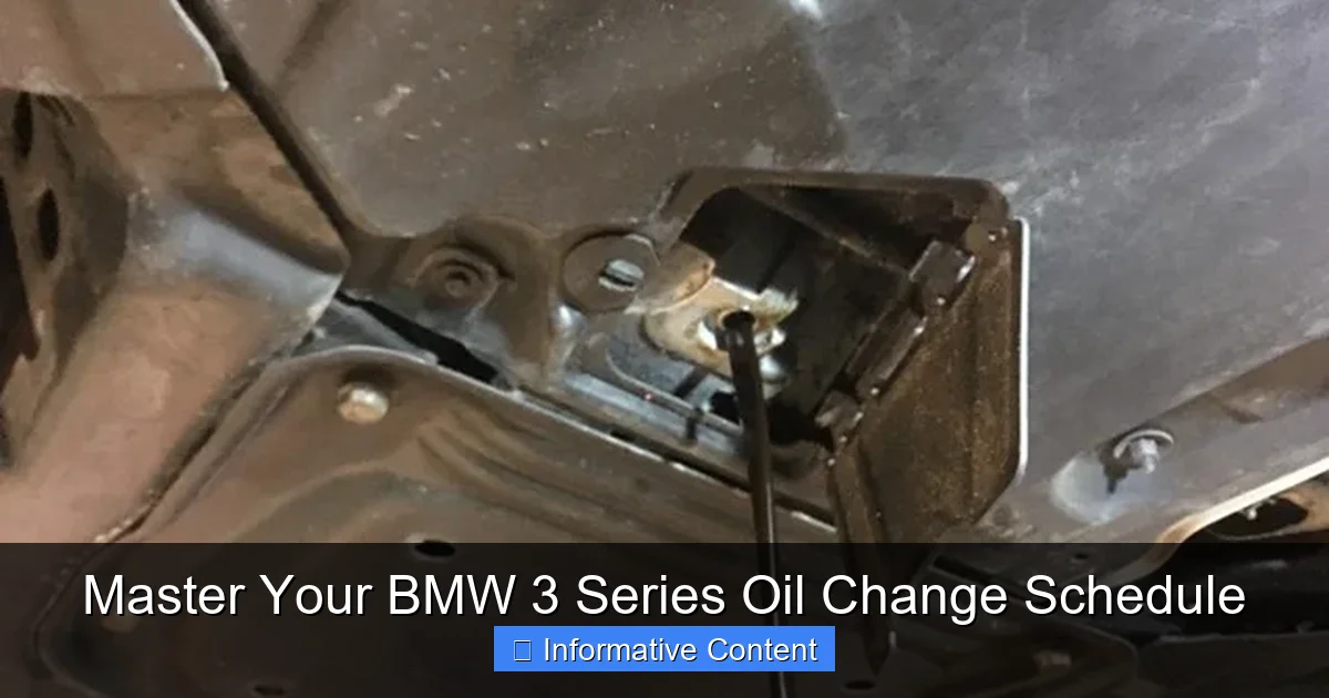 Master Your BMW 3 Series Oil Change Schedule