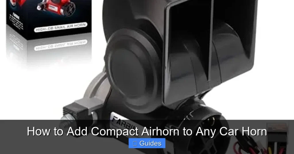 How to Add Compact Airhorn to Any Car Horn