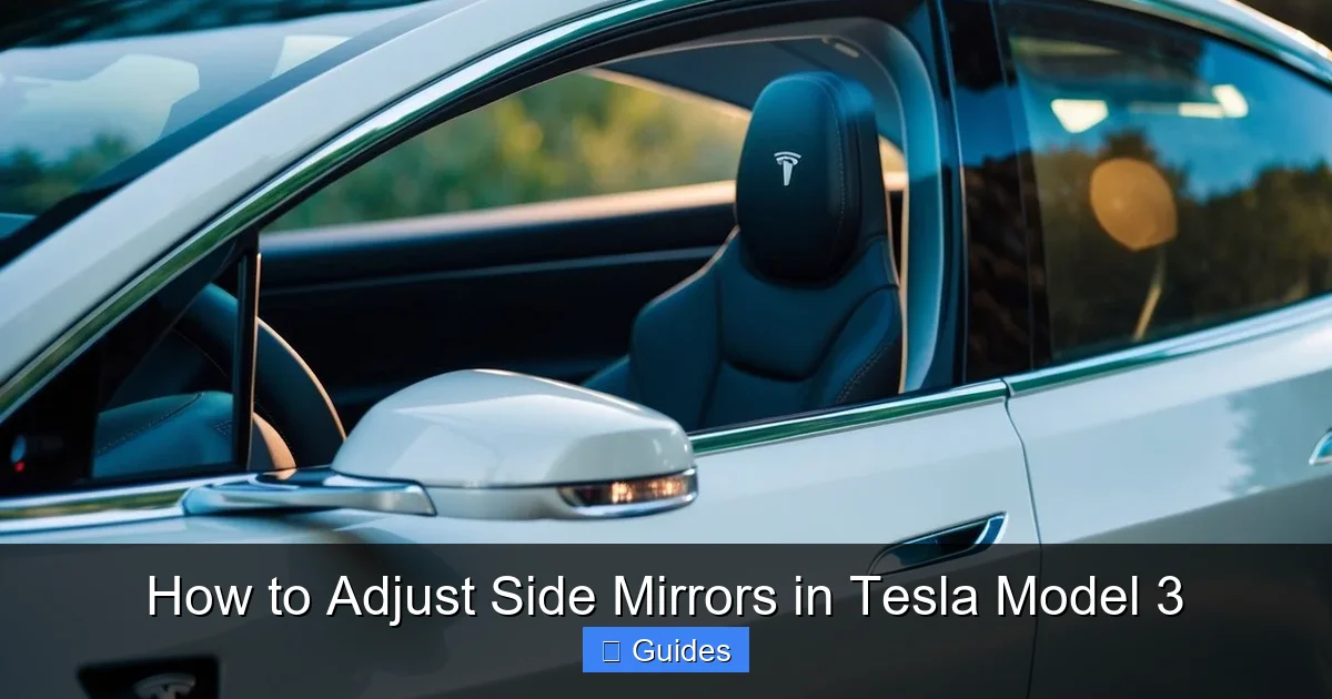 How to Adjust Side Mirrors in Tesla Model 3