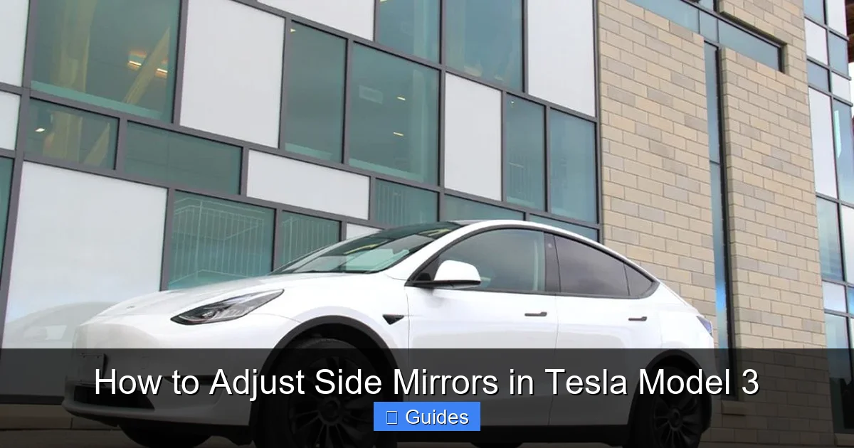 How to Adjust Side Mirrors in Tesla Model 3