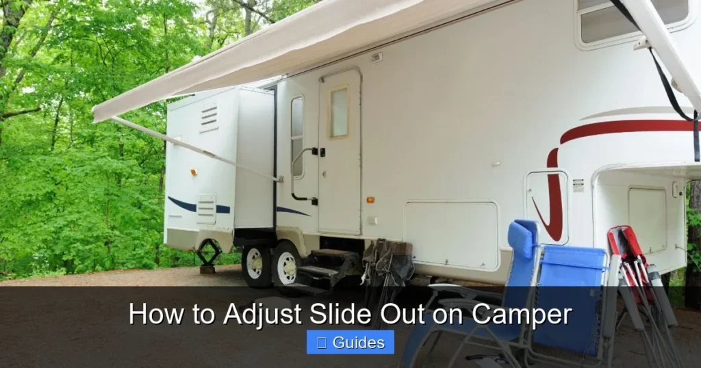How to Adjust Slide Out on Camper